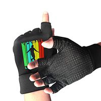 Women/Men Vintage Retro Kickball Legend Silhouette Fingerless Gloves for Arthritis & Carpal Tunnel Pain Relief