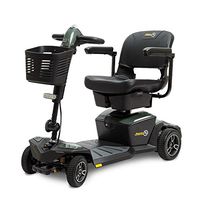 Pride Jazzy Zero Turn 4-Wheel Travel Mobility Scooters, Get The Best of Both Worlds - 4 Wheel Stability Meets 3 Wheel Maneuverability (Green Moonstone)