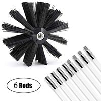 Cinhent Flexible Dryer Vent Duct Cleaning, Kit Lint Remover, Extends Up to 12 Feet, Synthetic Brush Head, Use with or Without a Power Drill