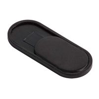 C-Slide Channel Tablet Sliding Webcam Cover, Black, Durable Plastic, No Scratch Design, Fits Tablets, iPads, Computers, Laptops, Macs, Chromebooks, Video Game Consoles, More 1.5" x 0.5", 1mm Thick