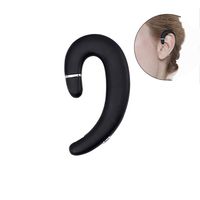 Ear Hook Bluetooth Wireless Headphones,Non Ear Plug Headset with Microphone,Single Ear Noise Cancelling Earphones Painless Wearing with Earbuds Case for Android Smartphones,iPhone X 8 7 6 (Black)