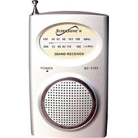 Supersonic SC1103SVR Compact AM/FM Pocket Radio