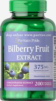 Puritan's Pride Bilberry 375 mg-200 Capsules