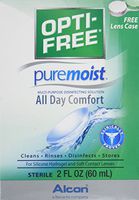 OPTI-FREE Pure Moist Multi-Purpose Disinfecting Solution, All Day Comfort 2 oz (Pack of 4)