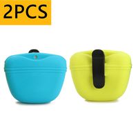 RoyalCare Silicone Dog Treat Pouch-Small Training Bag-Portable Dog Treat Bag for Leash with Magnetic Closure and Waist Clip-for Homemade Treats-100% FDA Certified Food Grade Silicone & BPA Free