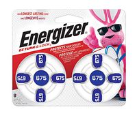 Energizer Hearing Aid Batteries Size 675, EZ Turn & Lock (8 Battery Count)