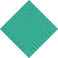 50 Plain Solid Colors Luncheon Dinner Napkins Paper - Teal