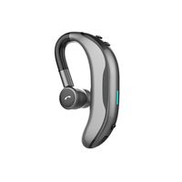Anskp Single Ear Bluetooth Headset V4.1, Wireless HandsFree Bluetooth Earpiece with Microphone Wireless Earbud for Office Business Trip Driving, Support iPhone and Android Cellphones (Gray)