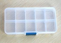 Gotian Storage Case Box Holder Wide Usage Container Portable Pills Jewelry Nail Art Tips 10 Grids for Storing Earrings Rings Beads Pills Drug Medicine