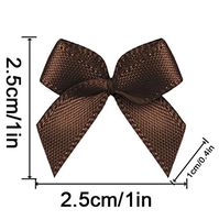 20 Color Pre-Tied Brown Satin Gift Bows (Pack of 50)