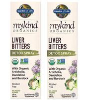 MyKind Organics Liver Bitters Detox Spray with Organic Artichoke Dandelion and Burdock Alcohol Free with No Added Sugars USDA Organic and Non-GMO Liquid Herbal Supplement (2 Ounce / 58 mL) Pack of 2