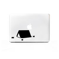 (2X) StickAny Laptop Series Tent Camp Sticker for MacBook Pro, Chromebook, Surface Pro, and More (Black)