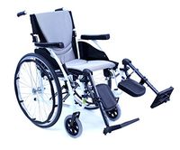 Karman S-ERGO115F18W-E Ultra Lightweight Limited Edition Wheelchair with Elevating Legrest, Alpine White, 18" x 17", 25 Pound