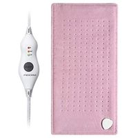 Electric Heating Pad, Extra Large Heat Therapy Wrap for Back, Auto Shut Off Back, Abdomen, Cramps, Stiff Joint, Legs, Pain Relief, 12" X 24", 3 Heat Levels, Dry/Moist with Auto Shut Off - Pink