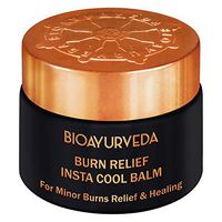 BIOAYURVEDA Burn Relief Insta Cool Balm |Natural Organic Vegan Ointment for Sunburn, Windburn, Cooking,Swelling,Scarring| Fast Relief Burn care& Cooling Action (1.4 Ounce)