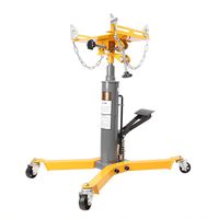 GZYF 1100LBS 2 Stage Hydraulic Transmission Jack w/ 360 Degree Swivel Wheels Telescopic Lift Hoist