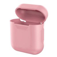  Orcbee  _for Apple AirPods Silicone Cover Skin Case w/Carabiner+Anti-Lost Earphone Strap (Pink)