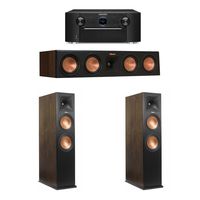 Klipsch Walnut 3.0 System with 2 RP-280FA Tower Speakers, 1 RP-450C Center Speaker, 1 SR7011 A/V Receiver