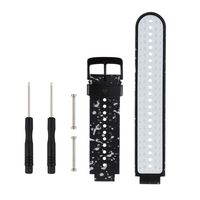 Tkasing for Garmin Forerunner 235 Watch Bands,Replacement Accessory Silicone Sport Wristband/Strap/for Garmin Forerunner 220/230/620/630/735XT/235Lite (Garmin 235 Band-Black spot)