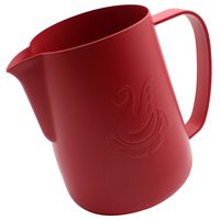 Dianoo Espresso Steaming Pitcher, Espresso Milk Frothing Pitcher Stainless steel, Coffee jug, Latte Art Cup 20 OZ (600ML) Red