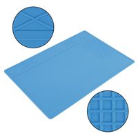 Soldering Mat,Heat Resistant Soldering Silicone Mat Repair Insulation Pad Screw Tray Maintenance Desk Mat, for Soldering Iron, Phone and Computer Repair