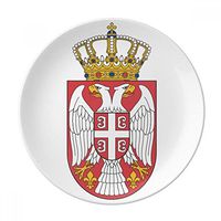 Serbia Europe National Emblem Dessert Plate Decorative Porcelain 8 inch Dinner Home