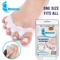 Metarsal Gel Toe Separator Rubber, Toe Stretchers, Toe Spacers, Walking and Dancing, Bunion Relief, Toe Strechers for Yoga, Toe Pad Kit for Men and Women, Toe Support (2 Pcs)