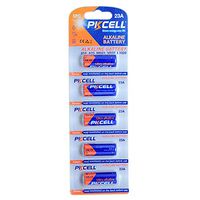 PKCELL 23A A23 23AE MN21 12v Battery Keyless Car Remote Control Replacement - 5 Count