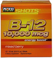 NOW Foods - Shots B-12 Energy Boost 12 x .5 oz. Shots Mixed Berry