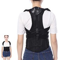 Tcare Adjustable Posture Corrector Waist Shoulder Brace Back Support, Back Lumbar Pain Relief Belt for Men Women Kids Back Shoulder Support (M)