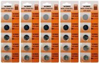 25 x Powertron Lithium Battery CR1620 1620 button cells, Pack of 5 Batteries x 5