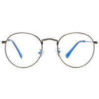 COASION Blue Light Blocking Glasses Retro Round Clear Lens Anti Blue Ray Computer Game Eyeglasses (Gunmetal)