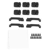Tbest Car Door Handle, RC Car Door Hinges Handles Car Door Handle Kits Compatible for 1:10 RC Crawler