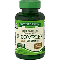 B Complex Vitamins Plus Vitamin C | 100 Caplets | Vegetarian, Non-GMO & Gluten Free | by Nature's Truth