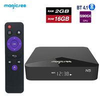 Magicsee N5 TV Box Amlogic S905X Android 7.1 DDR3 2GB RAM 16GB ROM 2.4G/5G WiFi Support BT 4.1 4K H.265 Set Top Box