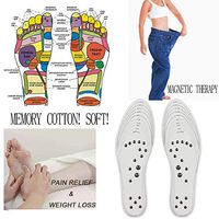 USHOT, Memory Cotton Magnetic Massage Leisure Shoe Insoles Gel Pad Therapy Acupressure EWF76Y