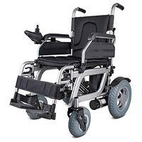 QBYLYF Drive Walkers for Seniors with Seat Electric Wheelchair Scooter Elderly Disabled Scooter Aluminum Alloy Folding Free Inflatable Wheelchair