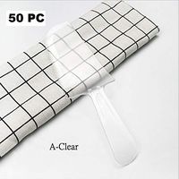 Wonderful Deluxe Disposable Plastic Tableware Premium Cake Knives Cutlery For Party & BBQ - 50 PC (A-Clear)