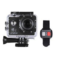 Andoer AN4000 WiFi Action Sports Camera 4K 16MP 2 inch Touchscreen 170° Wide Angle Lens with Remote Control and Waterproof Hard Case Support Slow Motion Drama Photography