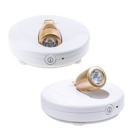 HONWELL Wireless Spotlight Battery Operated LED Puck Lights, Touch Closet Light, Stick on Wall Hallway Basement Entrance Perfect Adjustable Direction Light for Artwork Decorative