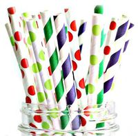 Paper Straws Of The Very Hungry Caterpillar Style By A Charming Galore – Set Of 50 Disposable Straws – Biodegradable & Eco Friendly – Wide Variety Of Colors & Patterns – Best Party Decoration Supplies