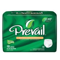 Prevail Absorbent Underwear Prevail Extra Pull On Large Disposable Moderate Absorbency (Pack of 18)