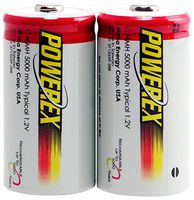 Powerex MH-2C500 Powerex C 5000mAh 2-Pack Rechargeable Batteries
