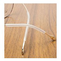 Stick-on Silicon Anti-Slip Ear Pads Glasses Hook Temple Tip Sports Ear Hook Sleeve Retainer for Eyeglass Eyewear Sunglasses 1 Pair (Clear)