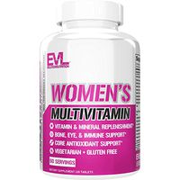 Evlution Nutrition Women's Daily Multivitamin Supplement, Biotin, Vitamins A B C D E, Calcium, Zinc, Lutein, Magnesium, Manganese and More, Essential Multi Vitamin for Women (60 Servings)