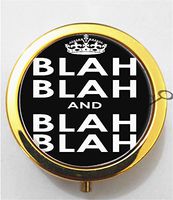 BlackKey Blah Blah Blah 3-Compartment Decorative Pocket Gift Box Case Organizer for Pill, Color 2 -898