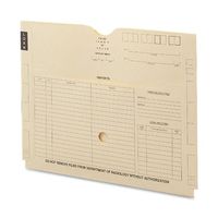 Smead End Tab X-Ray Jacket With Pocket, Printed Front, 18.25" x 14.5", Manila, 100 Per Box (66300)