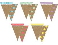 Teacher Created Resources Shabby Chic Pennants (77170)