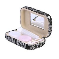 SUPVOX Contact Lens Carrying case Elephant Print Contact Lens Travel case with Mirror