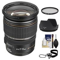 Canon EF-S 17-55mm f/2.8 IS USM Zoom Lens + UV Filter + Hood + Accessory Kit for EOS 70D, Rebel T3, T3i, T4i, T5, T5i, SL1 DSLR Cameras